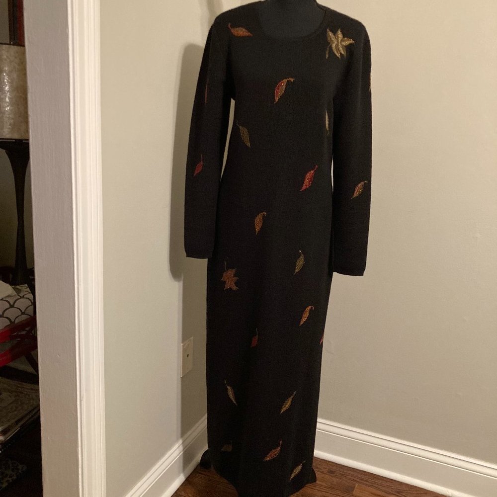 Peruvian Connection embroidered midi dress